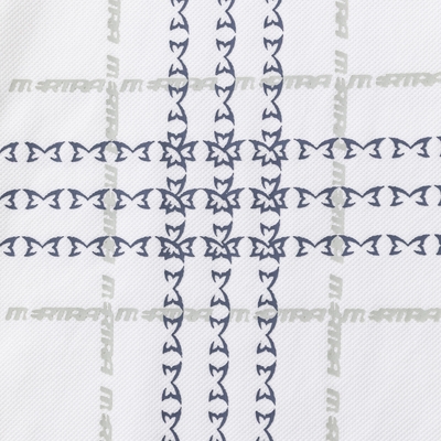Crosscut Polo (White / Blue)