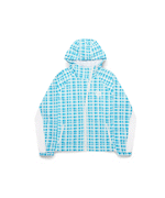 Asymmetrical Plaid Softshell (Blue)