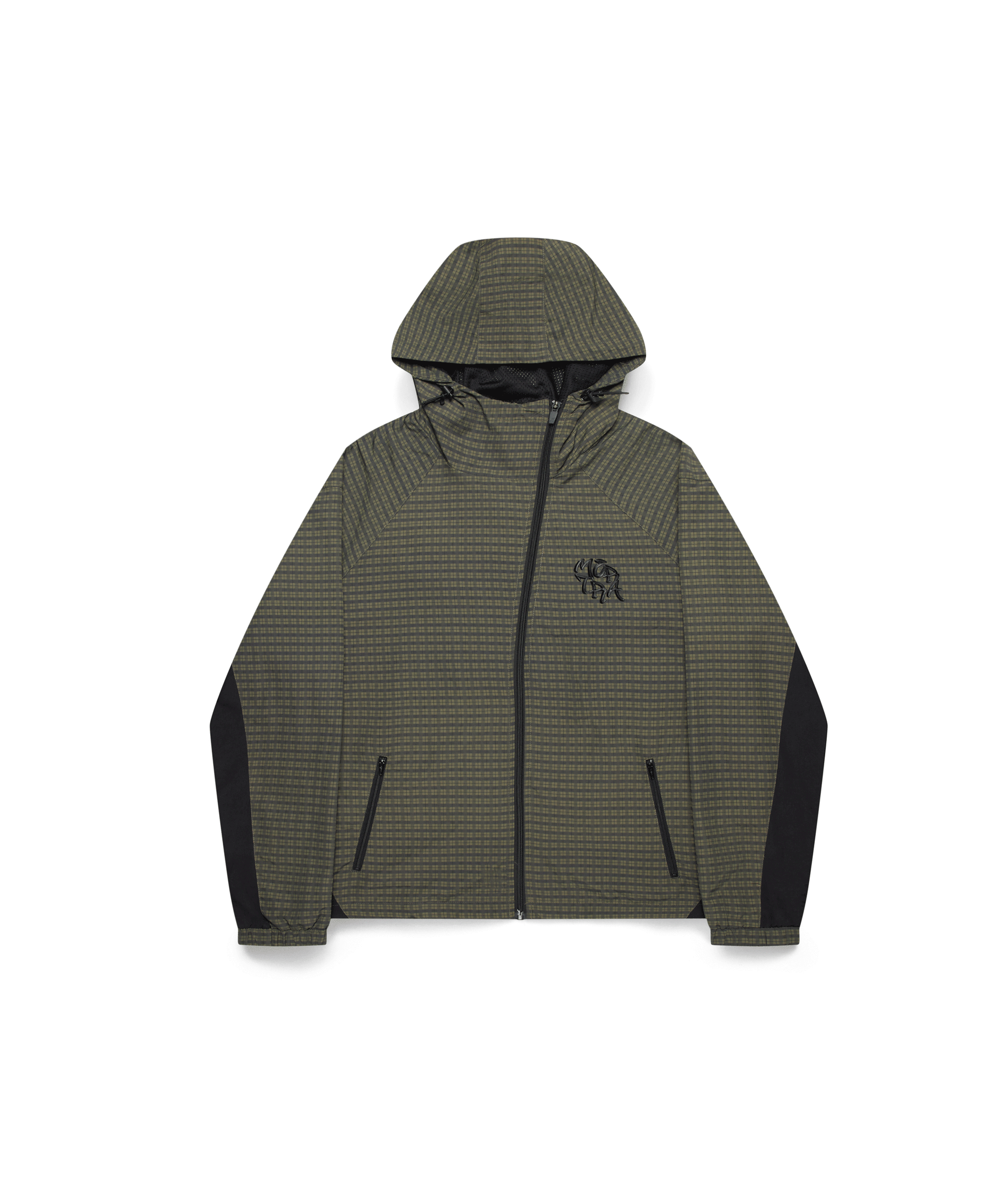 Asymmetrical Plaid Softshell (Green) – MERTRA