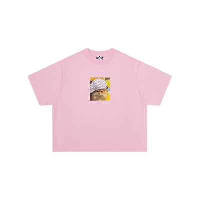 Cat In Da Hat Tee (Pink)