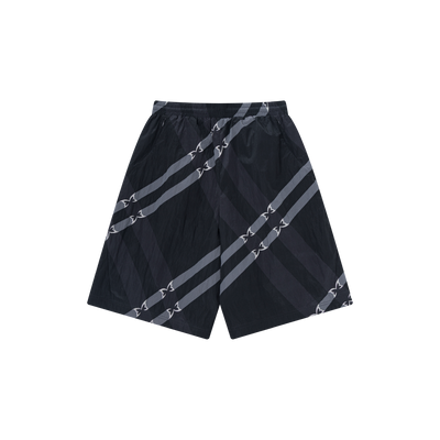 Merva Check Shorts (Black)