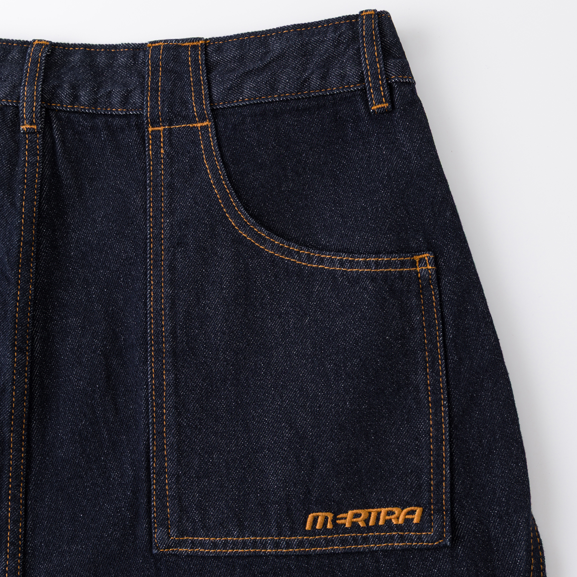 Reverse Bigstep Denim (Indigo / Gold) – MERTRA Reverse Bigstep Denim (Indigo / Gold) – MERTRA