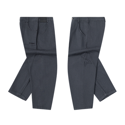 Reverse Bigstep Denim (Raw Indigo / Black)