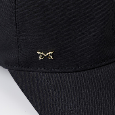 Solid Canvas Cap (Black)