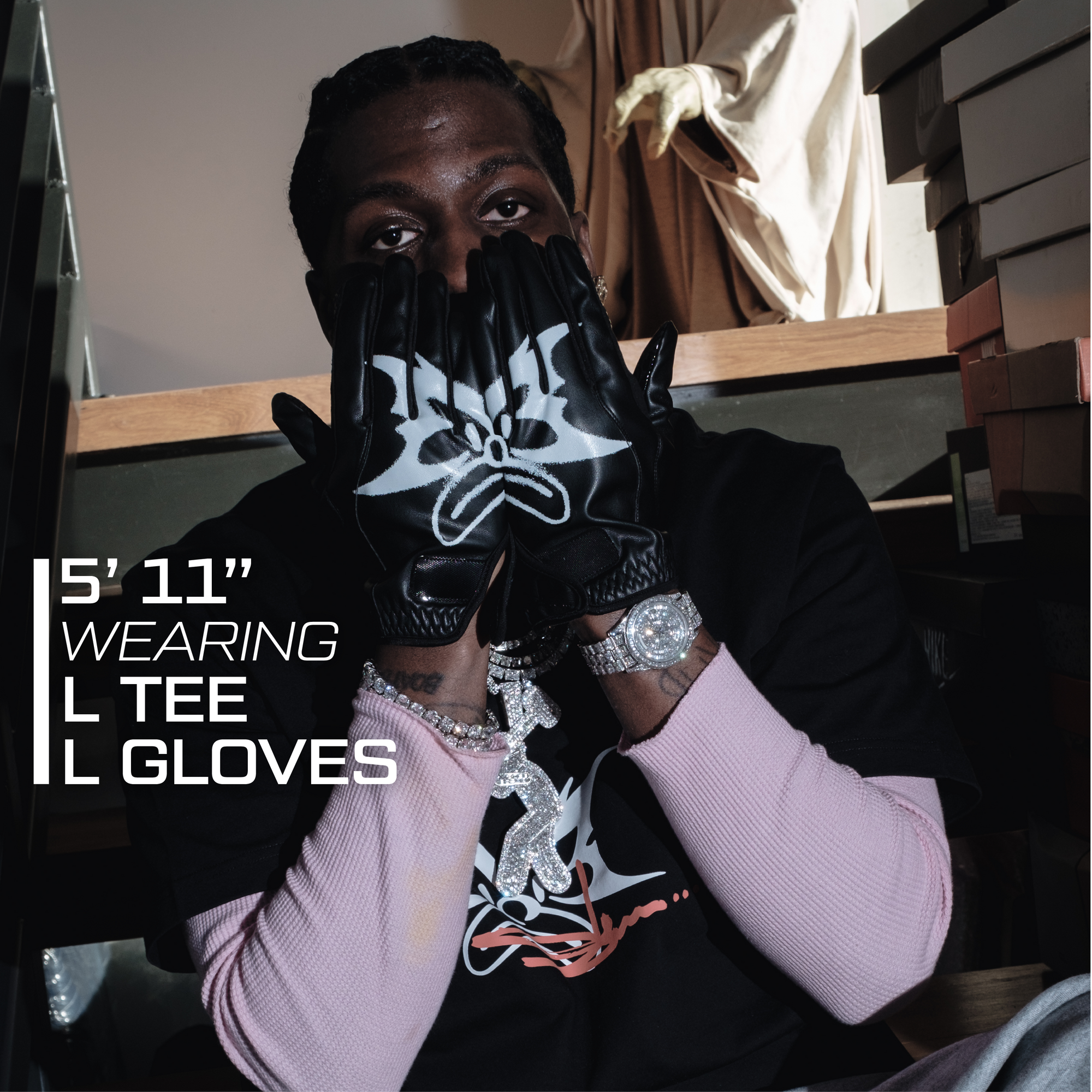 MERTRA x Slawn Gloves (Black)手袋 サイズxs MERTRA x Slawn Gloves (Black)