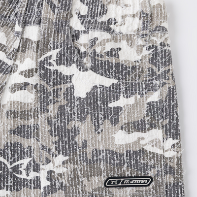 Textured Camo Shorts