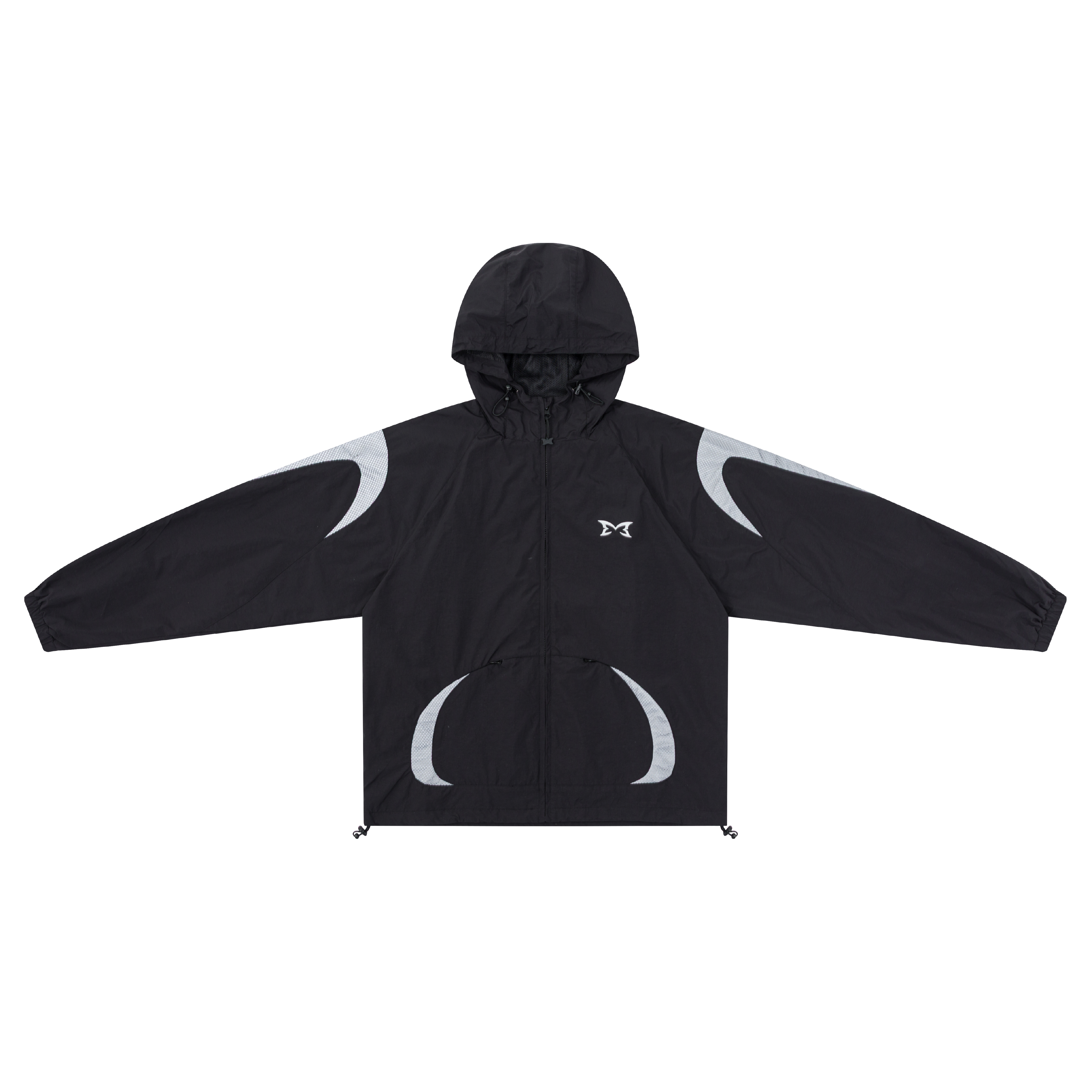 mertraナイロンジャケット Stealth Reflective Jacket (Black/Grey) - MERTRA