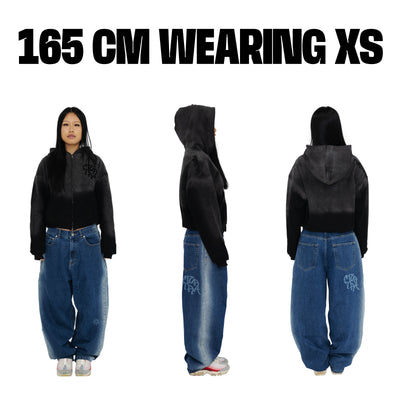 Fleece Lined Hood (Black)
