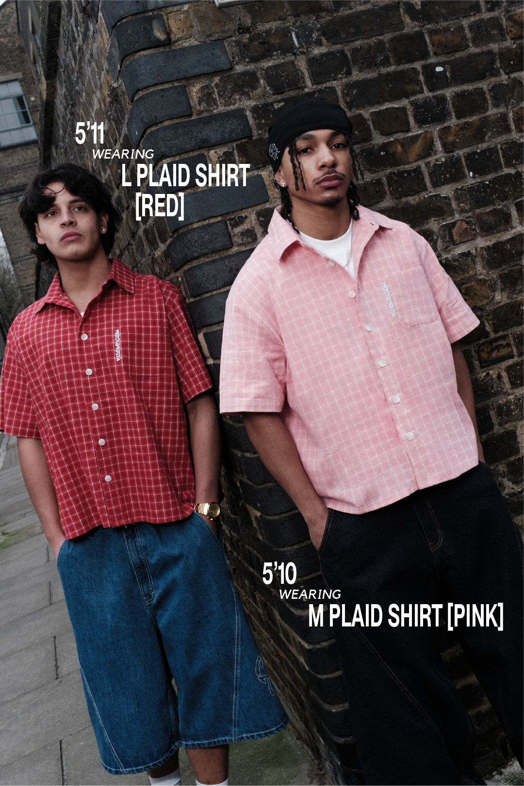mertra チェックシャツ Plaid Shirt (Red) – MERTRA