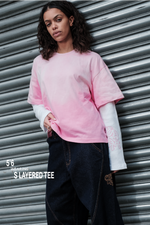 Layered Tee (Pink)