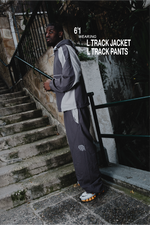Nylon Track Jacket (Grey / Grey)