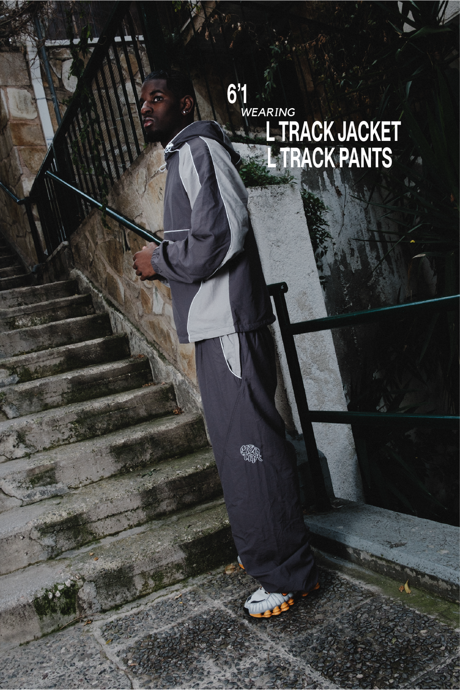 MERTRA ナイロンジャケット Nylon Track Jacket (Grey / Grey) – MERTRA