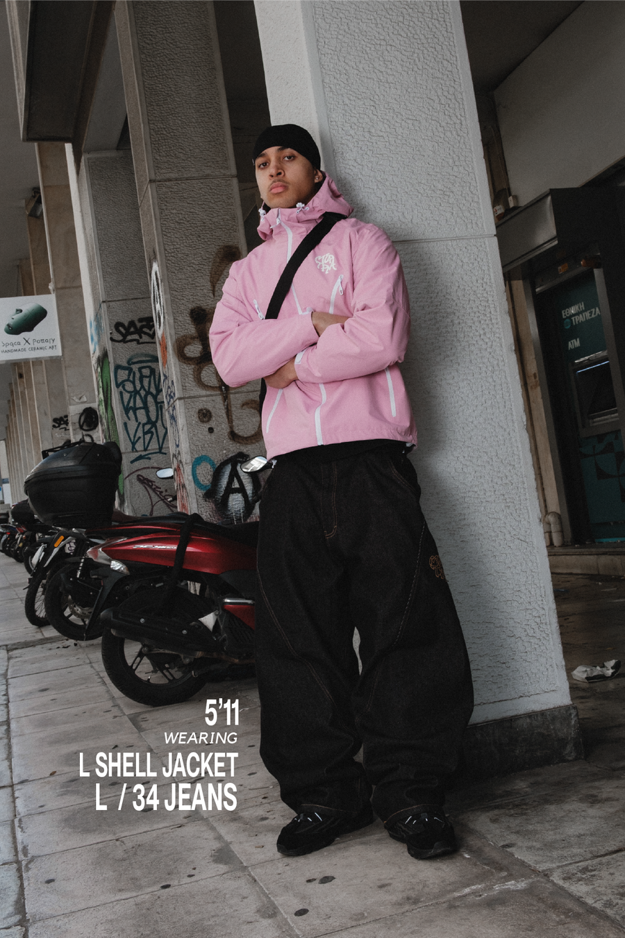 Monogram Shell Jacket (Pink) – MERTRA Monogram Shell Jacket (Pink) – MERTRA