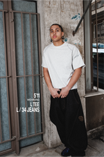 Overlock Stitch Tee (Grey)