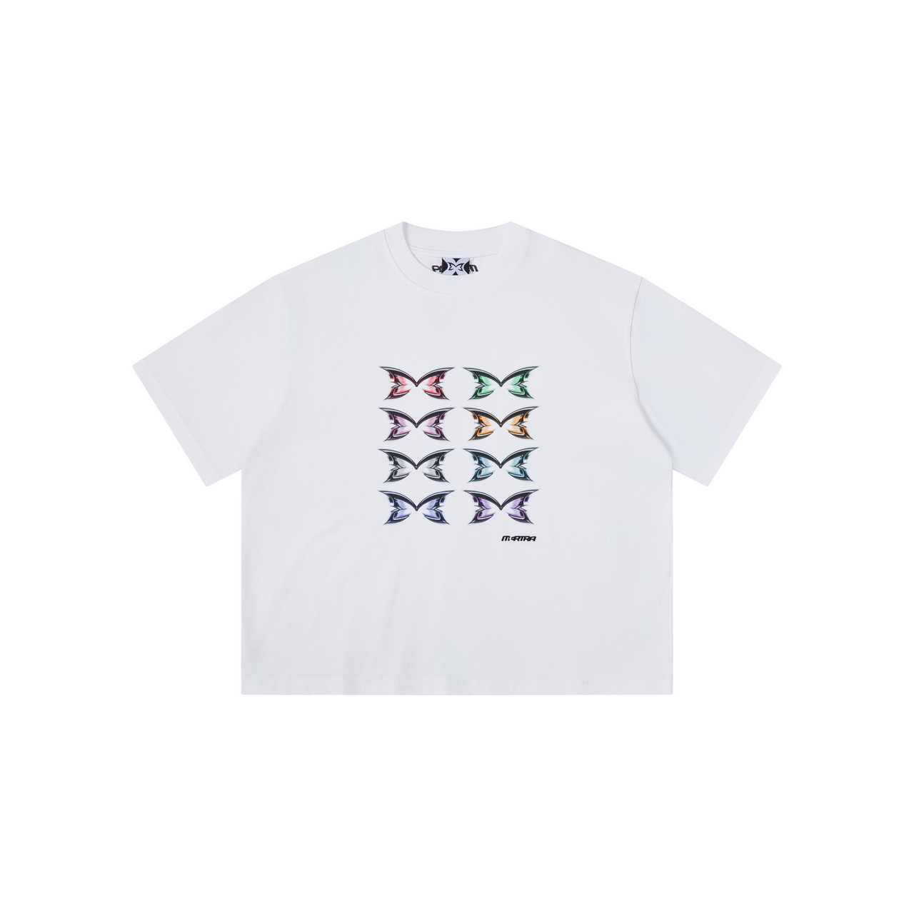 Stacked Logo Tee (White)