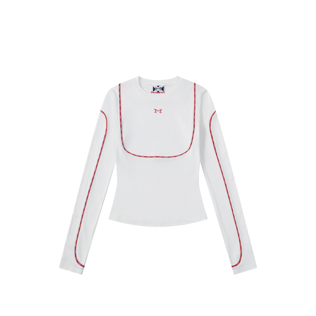 Women's Orbit Longsleeve (White / Red)