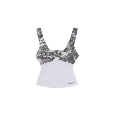 Women's Hybrid Tank (Camo/White)