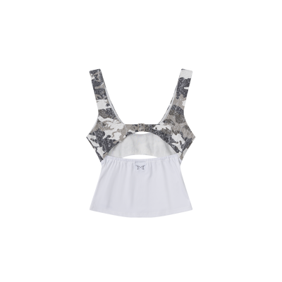 Women's Hybrid Tank (Camo/White)