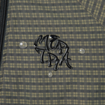 Asymmetrical Plaid Softshell (Green)