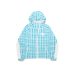 Asymmetrical Plaid Softshell (Blue)