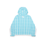 Asymmetrical Plaid Softshell (Blue)