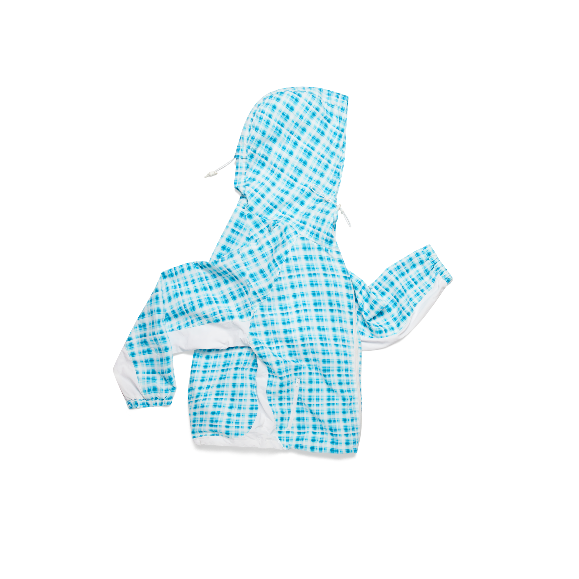 Asymmetrical Plaid Softshell (Blue) – MERTRA