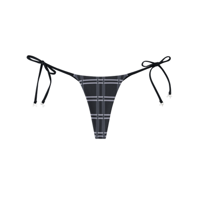 Merva Check Bikini Bottom (Black)
