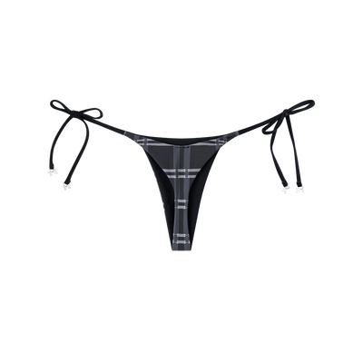 Merva Check Bikini Bottom (Black)