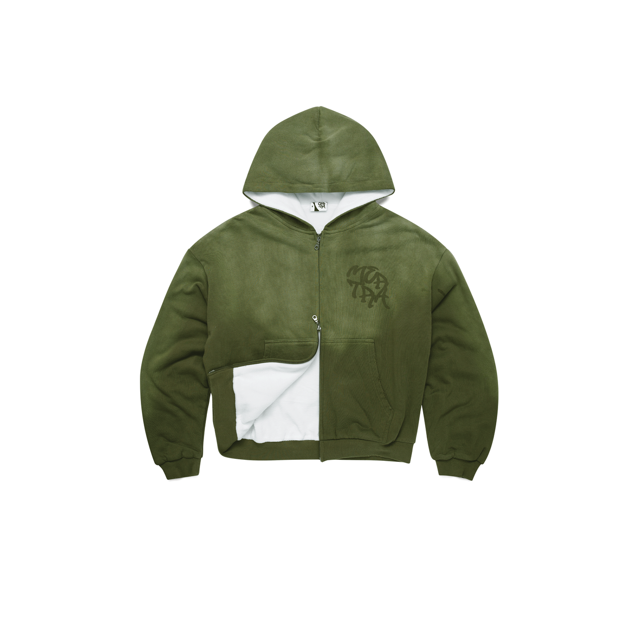 Fleece Lined Hood (Green)