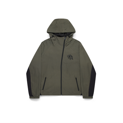 Asymmetrical Plaid Softshell (Green)