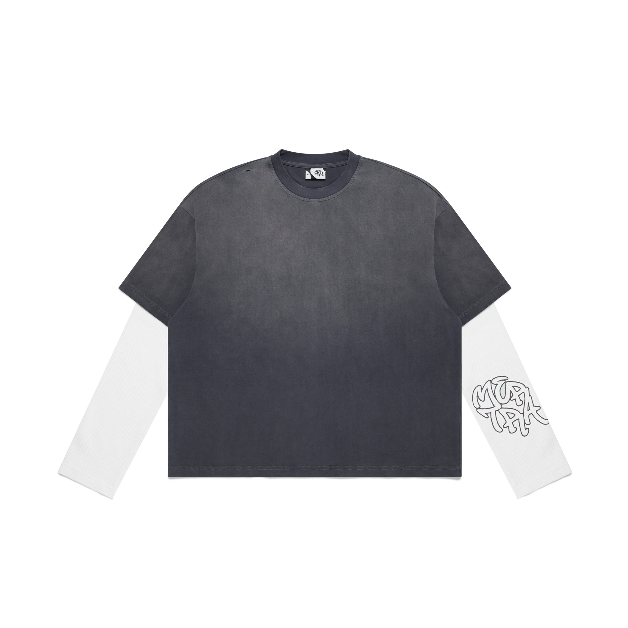 トップス LLL LAB Light Gray Layered T- Shirt LLL LAB Light Gray Layered T- Shirt レディース