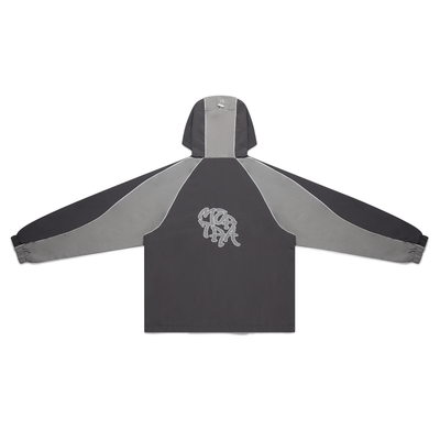 Nylon Track Jacket (Grey / Grey)