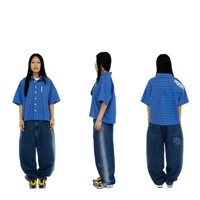 Plaid Shirt (Lapis)
