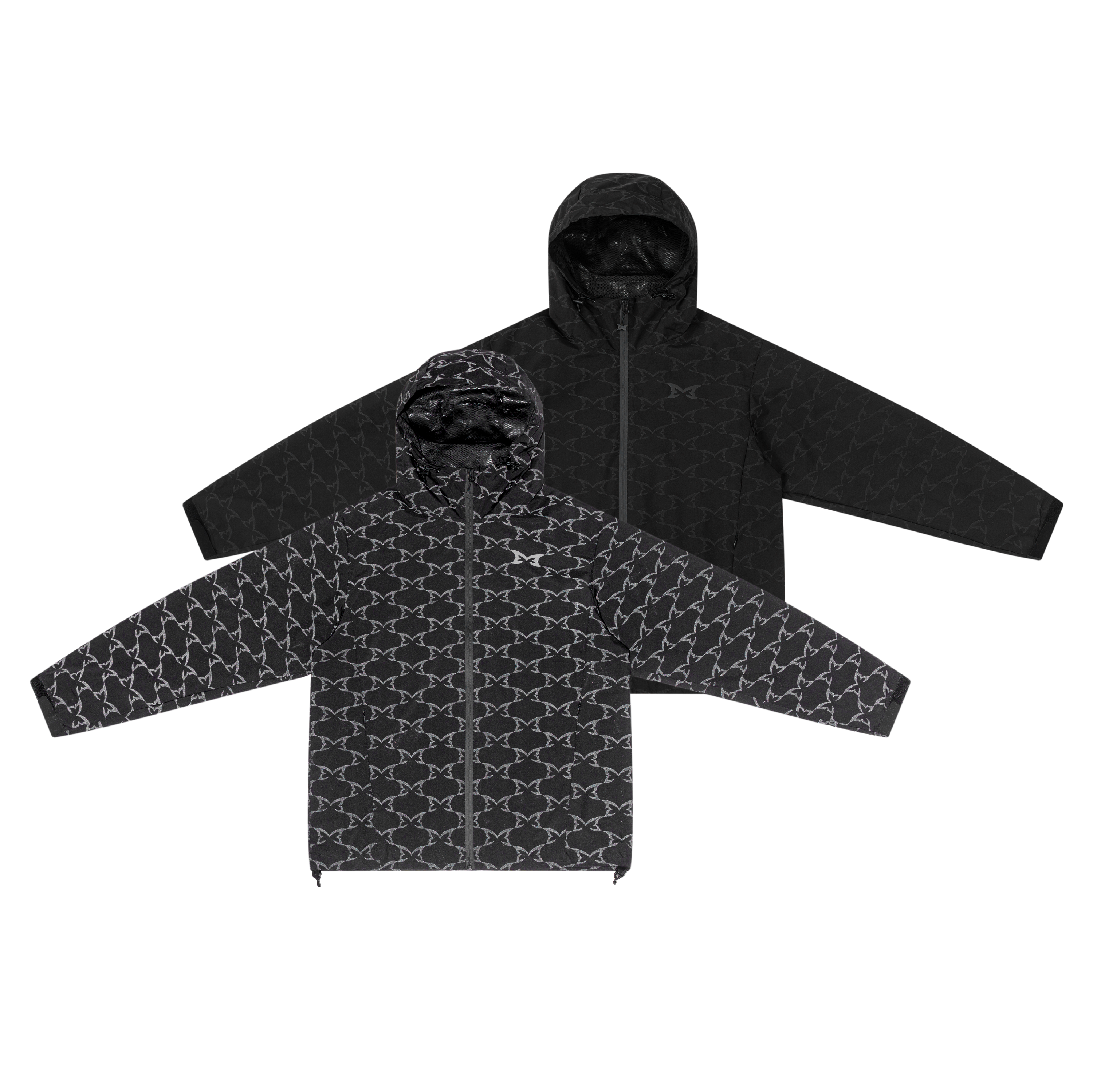 ジャケット・アウター mertra reflectivejacket Reflective Monogram Jacket (Black) – MERTRA