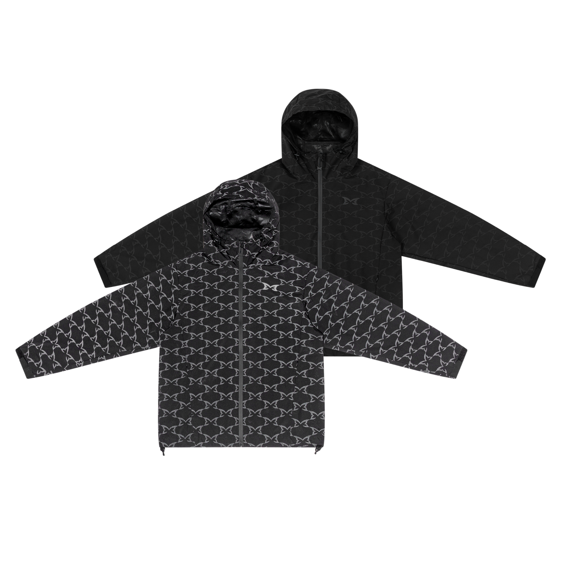 Reflective Monogram Jacket (Black) – MERTRA
